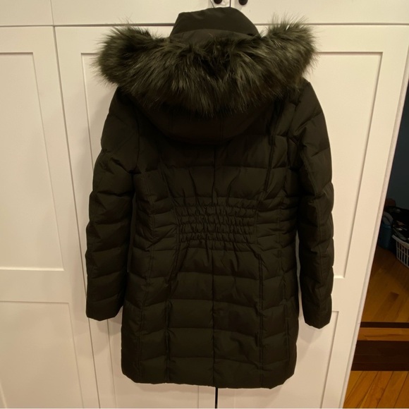 Michael Kors Black Down Puffer Fur Trim Hooded Parka Jacket - Picture 2 of 14
